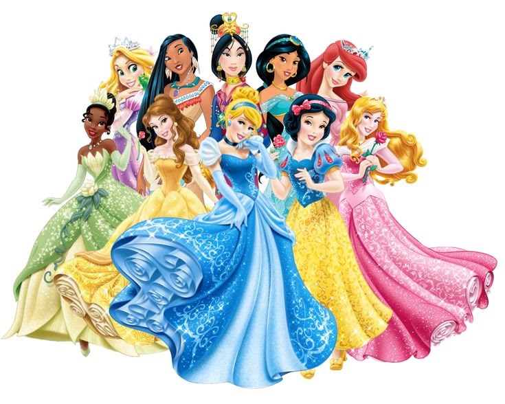 PACK DIGITAL PRINCESAS DISNEY - 100 UNIDADES DIFERENTES ( 10 DE CADA UNA)